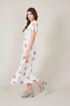 Voodoo Vixen Lilian V-neck Dress -Burleska shop lilian v neck dress voodoo vixen 3 300x