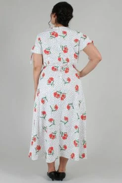 Voodoo Vixen Lilian V-neck Dress -Burleska shop lilian v neck dress voodoo vixen 6 300x