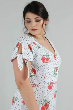 Voodoo Vixen Lilian V-neck Dress -Burleska shop lilian v neck dress voodoo vixen 7 300x