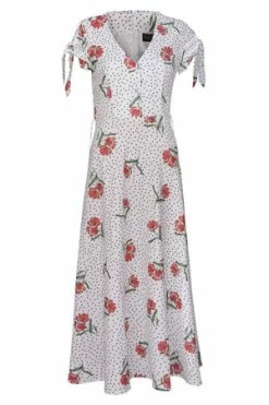 Voodoo Vixen Lilian V-neck Dress -Burleska shop lilian v neck dress voodoo vixen 8 300x