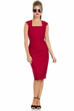 Voodoo Vixen Lillian Pencil Dress -Burleska shop lillian pencil dress voodoo vixen 3 300x