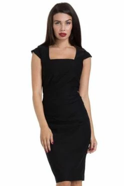 Voodoo Vixen Lillian Pencil Dress -Burleska shop lillian pencil dress voodoo vixen 5 300x
