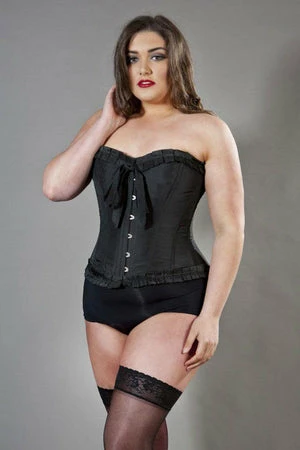 Burleska Lily Overbust Plus Size Corset In Taffeta 4 Burleska Lily Overbust Plus Size Corset In Taffeta - Image 2