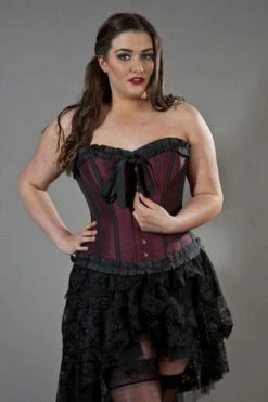 Burleska Lily Overbust Plus Size Corset In Taffeta 11 Burleska Lily Overbust Plus Size Corset In Taffeta -Burleska shop lily overbust plus size corset in taffeta burleska 5 300x