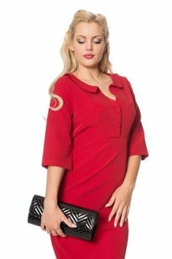 Banned Lipstick Pencil Dress -Burleska shop lipstick pencil dress banned 3 300x