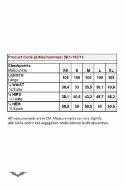 Queen Of Darkness Long Skirt With Lacing And Carabiner -Burleska shop long skirt with lacing and carabiner queen of darkness 7 300x