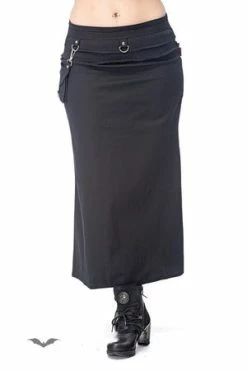 Queen Of Darkness Long Skirt With Removable Pocket Slit -Burleska shop long skirt with removable pocket slit queen of darkness 2 300x