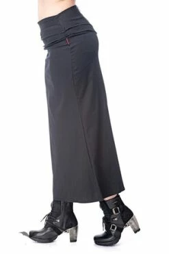 Queen Of Darkness Long Skirt With Removable Pocket Slit -Burleska shop long skirt with removable pocket slit queen of darkness 4 300x