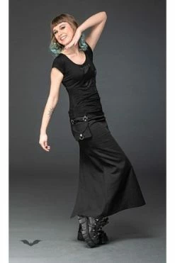 Queen Of Darkness Long Skirt With Removable Pocket Slit -Burleska shop long skirt with removable pocket slit queen of darkness 5 300x
