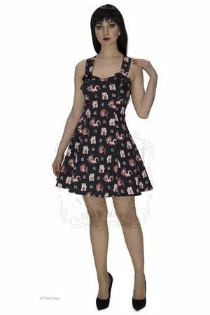 Dr Faust Lucky Cat Good Luck Mini Dress - Iris 3 Dr Faust Lucky Cat Good Luck Mini Dress - Iris