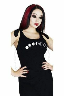 Dr Faust Lunar Phases Moon Black High-Low Dress - Hadlee 5 Dr Faust Lunar Phases Moon Black High-Low Dress - Hadlee -Burleska shop lunar phases moon black high low dress hadlee dr faust 2 300x