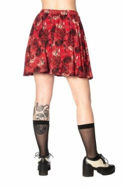 Banned Mad Dame Skater Skirt -Burleska shop mad dame skater skirt banned 2 300x