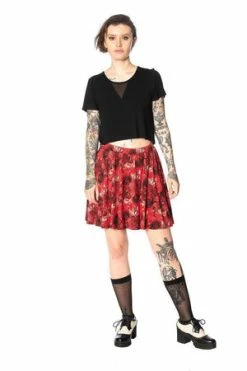 Banned Mad Dame Skater Skirt -Burleska shop mad dame skater skirt banned 3 300x