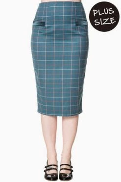 Banned Maddy Plus Size Pencil Skirt -Burleska shop maddy plus size pencil skirt banned 5 300x