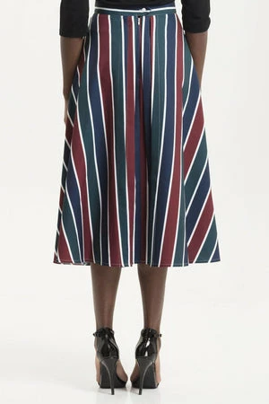 Voodoo Vixen Madelyn Striped Full Circle Skirt 4 Voodoo Vixen Madelyn Striped Full Circle Skirt - Image 2