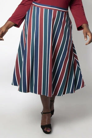 Voodoo Vixen Madelyn Striped Full Circle Skirt 5 Voodoo Vixen Madelyn Striped Full Circle Skirt - Image 3