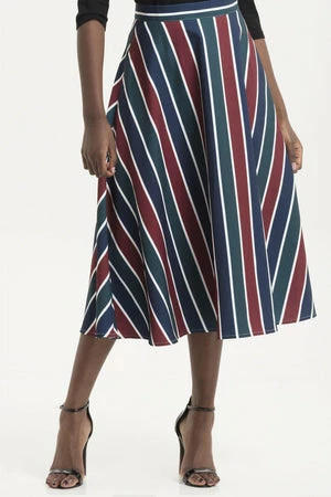 Voodoo Vixen Madelyn Striped Full Circle Skirt 3 Voodoo Vixen Madelyn Striped Full Circle Skirt