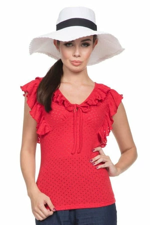 Voodoo Vixen Maria Vintage Red Top 3 Voodoo Vixen Maria Vintage Red Top