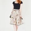 Voodoo Vixen Marienne Parisian Print Skirt