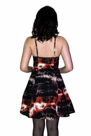 Dr Faust Mars Attack Pentagram Tie Dye Mini Dress - Marisol 4 Dr Faust Mars Attack Pentagram Tie Dye Mini Dress - Marisol - Image 2