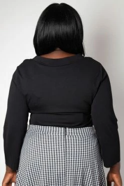 Voodoo Vixen Melanie Tie Neck Top -Burleska shop melanie tie neck top voodoo vixen 12 300x