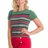 Banned Memory Lane Stripe Top -Burleska shop memory lane stripe top banned 300x