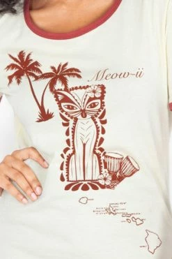 Voodoo Vixen Meow-ii Cat Tee -Burleska shop meow ii cat tee voodoo vixen 3 300x