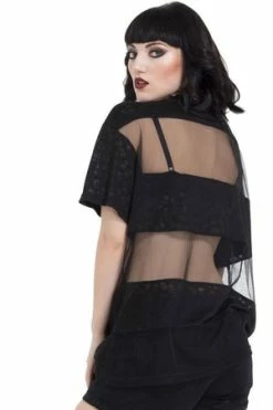 Jawbreaker Mini Skulls Oversized Top -Burleska shop mini skulls oversized top jawbreaker 5 300x