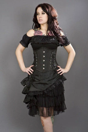 Burleska Mistress Underbust Steel Boned Waist Training Corset In Taffeta 4 Burleska Mistress Underbust Steel Boned Waist Training Corset In Taffeta - Image 2