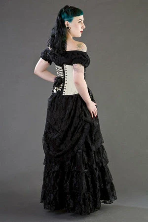 Burleska Mistress Underbust Steel Boned Waist Training Corset In Taffeta 7 Burleska Mistress Underbust Steel Boned Waist Training Corset In Taffeta - Image 5