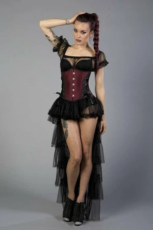 Burleska Mistress Underbust Steel Boned Waist Training Corset In Taffeta 8 Burleska Mistress Underbust Steel Boned Waist Training Corset In Taffeta - Image 6