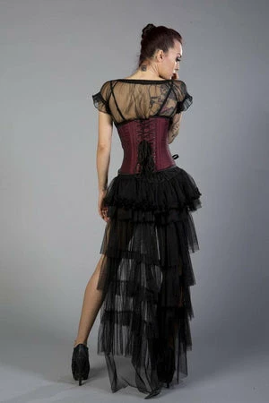 Burleska Mistress Underbust Steel Boned Waist Training Corset In Taffeta 9 Burleska Mistress Underbust Steel Boned Waist Training Corset In Taffeta - Image 7