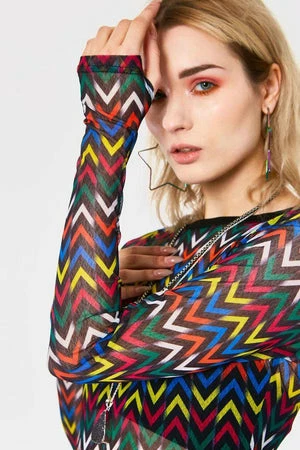 Jawbreaker MiX TApE Mesh Dress 7 Jawbreaker MiX TApE Mesh Dress - Image 5