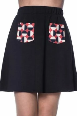 Banned Mod Circles Pocket Skirt -Burleska shop mod circles pocket skirt banned 4 300x