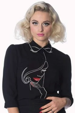 Banned Model Face Plus Size Shirt -Burleska shop model face plus size shirt banned 4 300x