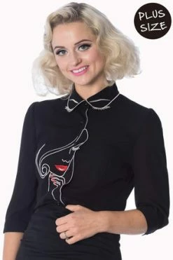Banned Model Face Plus Size Shirt