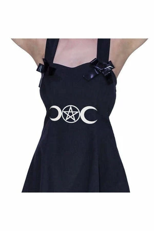 Dr Faust Moon Child Little Black Mini Dress - Jezebeth 4 Dr Faust Moon Child Little Black Mini Dress - Jezebeth - Image 2