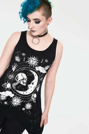 Jawbreaker Moonstone Longline Sleeveless Top With Back Mesh 5 Jawbreaker Moonstone Longline Sleeveless Top With Back Mesh - Image 3