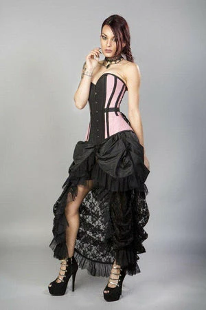 Burleska Morgana Long Overbust Burlesque Corset In Taffeta 13 Burleska Morgana Long Overbust Burlesque Corset In Taffeta - Image 12