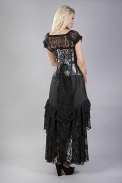 Burleska Morgana Underbust Steel Boned Corset In King Brocade & Taffeta -Burleska shop morgana underbust steel boned corset in king brocade taffeta burleska 5 300x