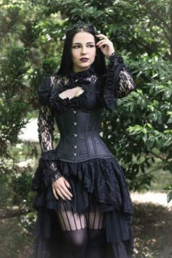 Burleska Morgana Underbust Steel Boned Corset In King Brocade & Taffeta