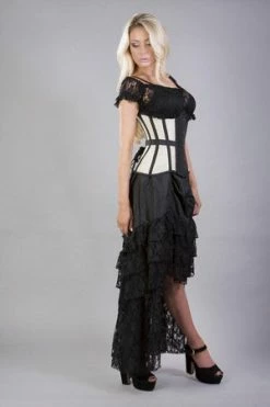 Burleska Morgana Underbust Steel Boned Corset In Taffeta -Burleska shop morgana underbust steel boned corset in taffeta burleska 8 300x