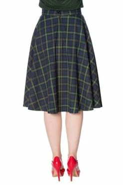 Banned Mrs Clause Pleated Skirt -Burleska shop mrs clause pleated skirt banned 8 300x