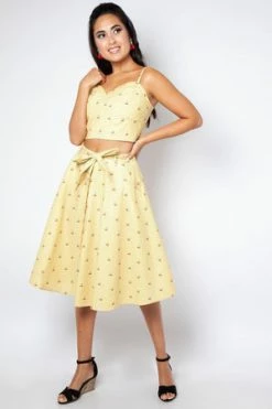 Voodoo Vixen Natalie Cherry Stripe Crop Top -Burleska shop natalie cherry stripe crop top voodoo vixen 7 300x