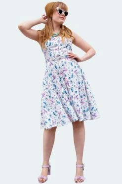 Voodoo Vixen Nautical Print Button Front Dress -Burleska shop nautical print button front dress dra 9538 04.1663 5c12db71 c60e 4a45 b352 f0d303f58162 300x