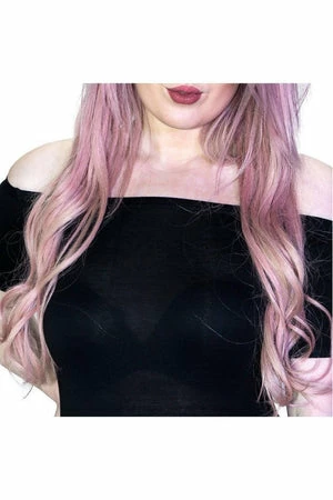 Dr Faust Off Shoulder Bodycon Nu Goth Black Mini Dress - Lottie 5 Dr Faust Off Shoulder Bodycon Nu Goth Black Mini Dress - Lottie - Image 3