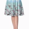 Banned Oriental Blossom Skirt 2 Banned Oriental Blossom Skirt -Burleska shop oriental blossom skirt banned 300x