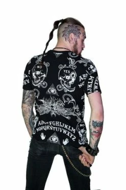 Dr Faust Ouija Board All Over Print Nu Goth Black T-Shirt - Mack -Burleska shop ouija board all over print nu goth black t shirt mack dr faust 3 300x