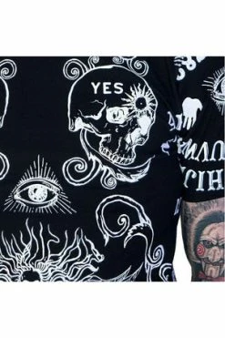 Dr Faust Ouija Board All Over Print Nu Goth Black T-Shirt - Mack -Burleska shop ouija board all over print nu goth black t shirt mack dr faust 4 300x