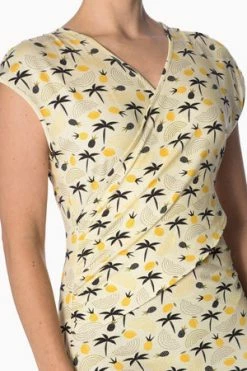 Banned Palm Shade Cross Over Dress -Burleska shop palm shade cross over dress banned 4 300x